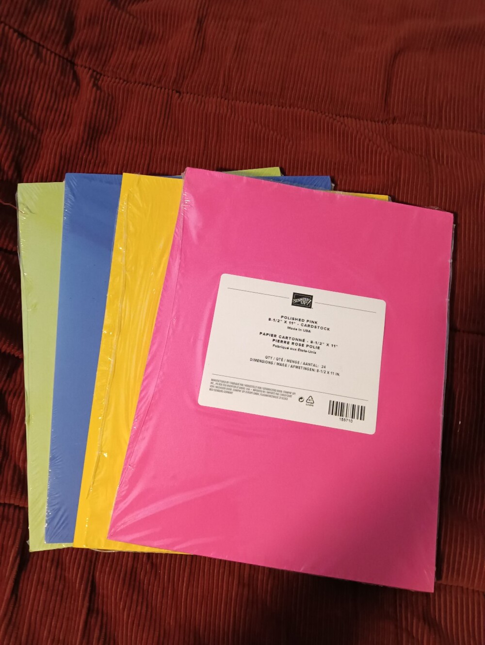 Stampin Up Cardstock. 2/$10